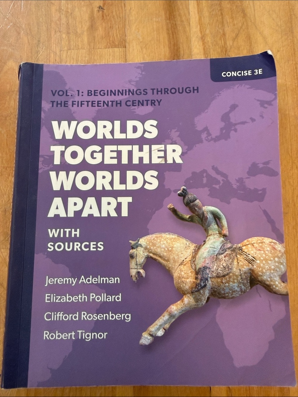 Worlds Together Worlds Apart Vol. 1 - Purple Textbook by Jeremy Adelman